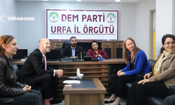 ABD Adana Konsolosu Eric Mehler'den DEM Parti Urfa İl Örgütüne Barış Süreci Ziyareti