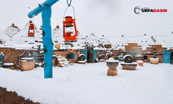 Şanlıurfa'da Kar Yağışı, Harran'daki Tarihi Yerleri Bambaşka Güzelleştirdi