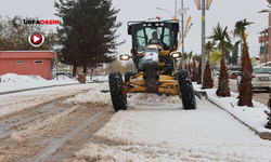 Harran'da Etkili Olan Kar Yağışıyla Birlikte Ekipler Yolları Açtı