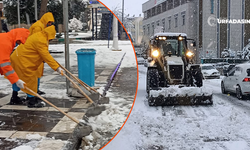 Şanlıurfa Haliliye’de Kar Seferberliği