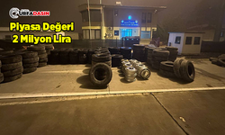 Şanlıurfa'da Usulsüz Faturalandırılmış Yüzlerce Lastik ve Jant Ele Geçirildi
