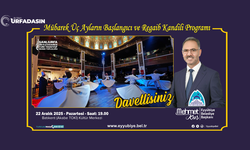 Maneviyatın Başkenti’nde Üç Aylar Karşılanıyor