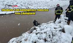 Şanlıurfa'da Karlı Havada Otomobil Sulama Kanalına Uçtu: 3 Kişi Aranıyor