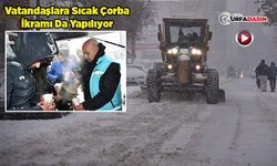 Siverek'te Ulaşım için Karla Mücadele Çalışmaları Aralıksız Sürüyor