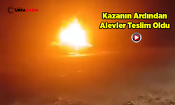 Şanlıurfa'da Kaza Yapan Araç Alev Alev Yandı