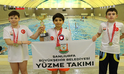 Şanlıurfa’da Yüzme Yarışmasında Büyük Başarı: 1 Kupa, 48 Madalya
