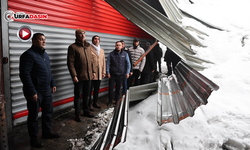 Başkan Kuş ve Elgün’den Kar Yağışının Zarar Verdiği Esnafa Ziyaret