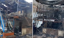 Şanlıurfa Halfeti'de İki Katlı Kafede Yangın