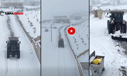 Mehmet Ali Cevheri Köyünün Karla Kaplı Yolunu Kendi Traktörüyle Açtı