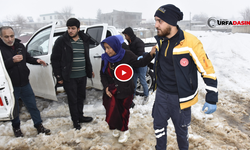 Siverek'te Karla Kapanan Kırsal Mahallede Diyaliz Hastasını Belediye Ekipleri Kurtardı