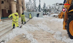 Eyyübiye’de Camiler ve Yollar Kardan Temizlendi