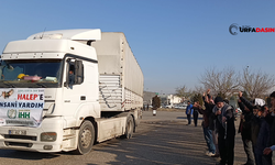 Şanlıurfa'dan Suriye'ye İnsani Yardım Tırları Yola Çıktı