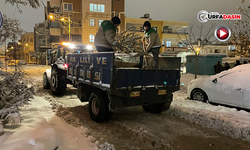 Haliliye'de 480 Personelle Kar Mesaisi Gece De Devam Etti