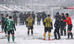 Şanlıurfa’da Amatör Maçlara Kar Engeli