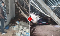 Şanlıurfa Oduncular Pazarında Çatı Çöktü 3 Araç Altında Kaldı