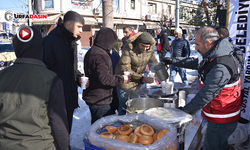 Siverek'te Kar Yağışı Boyunca 10 Bin Kişiye İkram Ulaştırıldı