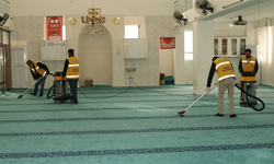 Şanlıurfa Haliliye'de Ramazan Ayı Öncesi Camilerde Hummalı Temizlik
