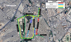 Şanlıurfa'da Demokrasi Caddesi'nde Trafik Akışı Tek Yöne Düşürüldü