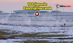 Şanlıurfa'da Karla Kaplı Arazide Kaçak Elektrikle Sulama 'Bu Kadar Da Olmaz' Dedirtti