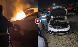 Şanlıurfa'da Otomobil Yangınına Vidanjör Ekibi Müdahale Etti: Facia Önlendi