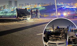 Şanlıurfa Şehir Hastanesi’nin Yeni Çevre Yolunda Araç Takla Attı:1 Yaralı