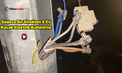 Şanlıurfa'da Bu Da Oldu: Aydınlatma Direklerinden Evlere Kaçak Hat Çekmişler