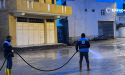 Birecik’te Sel Sonrası Gece Mesaisi