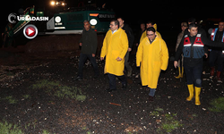 Başkan Canpolat ve Kaymakam Şahin'den Gece Sel Mesaisi