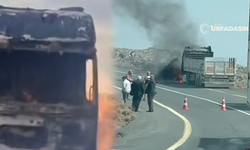 Viranşehir–Diyarbakır Yolunda Seyir Halindeki Kamyon Alev Aldı