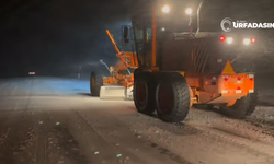 Siverek İle Viranşehir'in Bazı Bölgelerinde Kar Yağışı Gece Etkisini Arttırdı