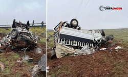 Şanlıurfa'da Şarampole Devrilen Kamyonetteki 2 Kişi Yaralandı