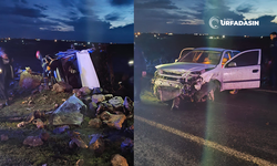 Şanlıurfa Siverek'te Akşam Vakti Otomobiller Çarpıştı: 5 Yaralı