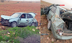 Şanlıurfa'da Takla Atan Otomobil Hurdaya Döndü: Sürücü Ucuz Kurtuldu