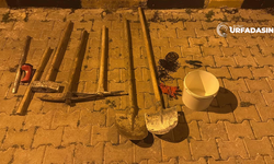 Şanlıurfa Harran'da 5 Defineci Kazma Kürekleriyle Suçüstü Yakalandı