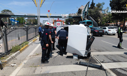 Şanlıurfa'da Kontrolden Çıkan Otomobil Kaza Yaptı: 1 Yaralı