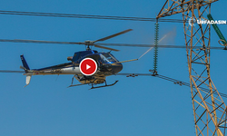 Şanlıurfa Suruç'ta Yüksek Gerilim Hatları Helikopterle Temizlendi