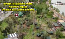 Fırtınanın Vurduğu Şanlıurfa Birecik'te Hasar Drone Kamerasıyla Görüntülendi