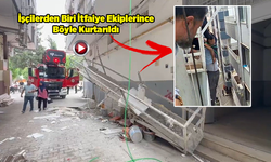 Şanlıurfa'da İnşaatta Asansör Düştü,  O Anlar Kameraya Yansıdı: 1 Ağır Yaralı