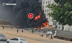 Şanlıurfa'da Bir Apartmanın Giriş Katında Korkutan Yangın !