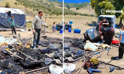 Şanlıurfalı Mevsimlik İşçilerin Çadırı Yangında Kül Oldu