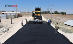 Şanlıurfa'da 30 Mahalleyi Bağlayan Grup Yolunda Sıcak Asfalt Serimi Başladı