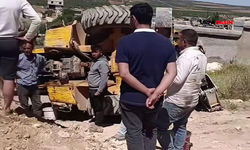 Şanlıurfa'da İş Makinesi Devrildi: Kaza Ucuz Atlatıldı