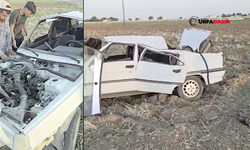 Şanlıurfa'da Mucurlu Yolda Kontrolden Çıkan Otomobil Takla Attı: 1 Yaralı