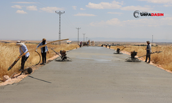 Şanlıurfa'da 3 İlçeyi Bağlayacak Beton Yol Çalışması Devam Ediyor