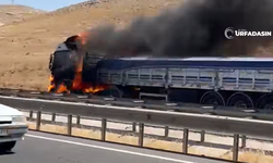 Şanlıurfa Viranşehir Yolunda TIR Alev Aldı