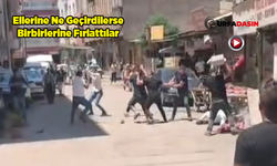 Şanlıurfa'da İki Grup Arasındaki Taşlı Sopalı Kavga Kameraya Yansıdı
