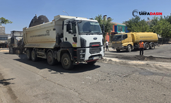 Siverek'in İki Önemli Caddesi Sıcak Asfaltla Yenileniyor