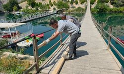 Halfeti’de Turizm Sezonu Öncesi Köprülere Kapsamlı Bakım