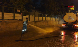 Eyyübiye'de Temizlik Ekipleri Gece Gündüz Çalışıyorlar