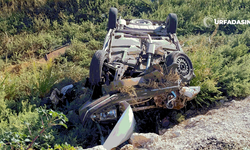 Şanlıurfa Akçakale Yolunda Kontrolden Çıkan Otomobil Şatampole Devrildi: 4 Yaralı